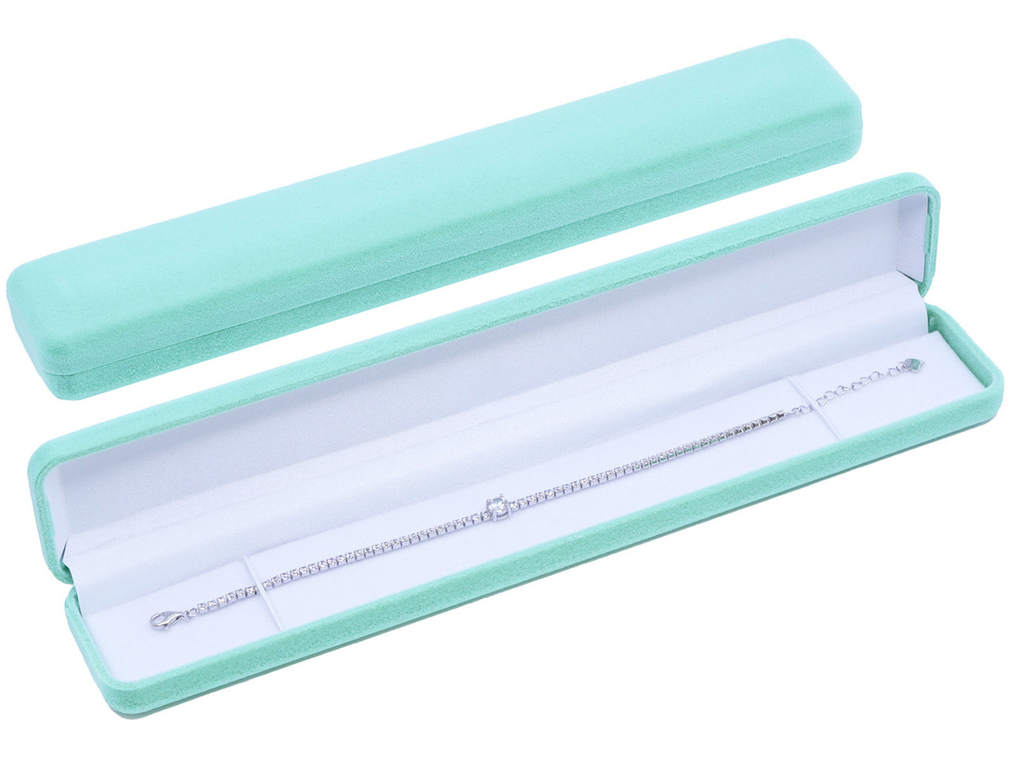 Aksominės dėžutės grandinėlėms ar apyrankėms