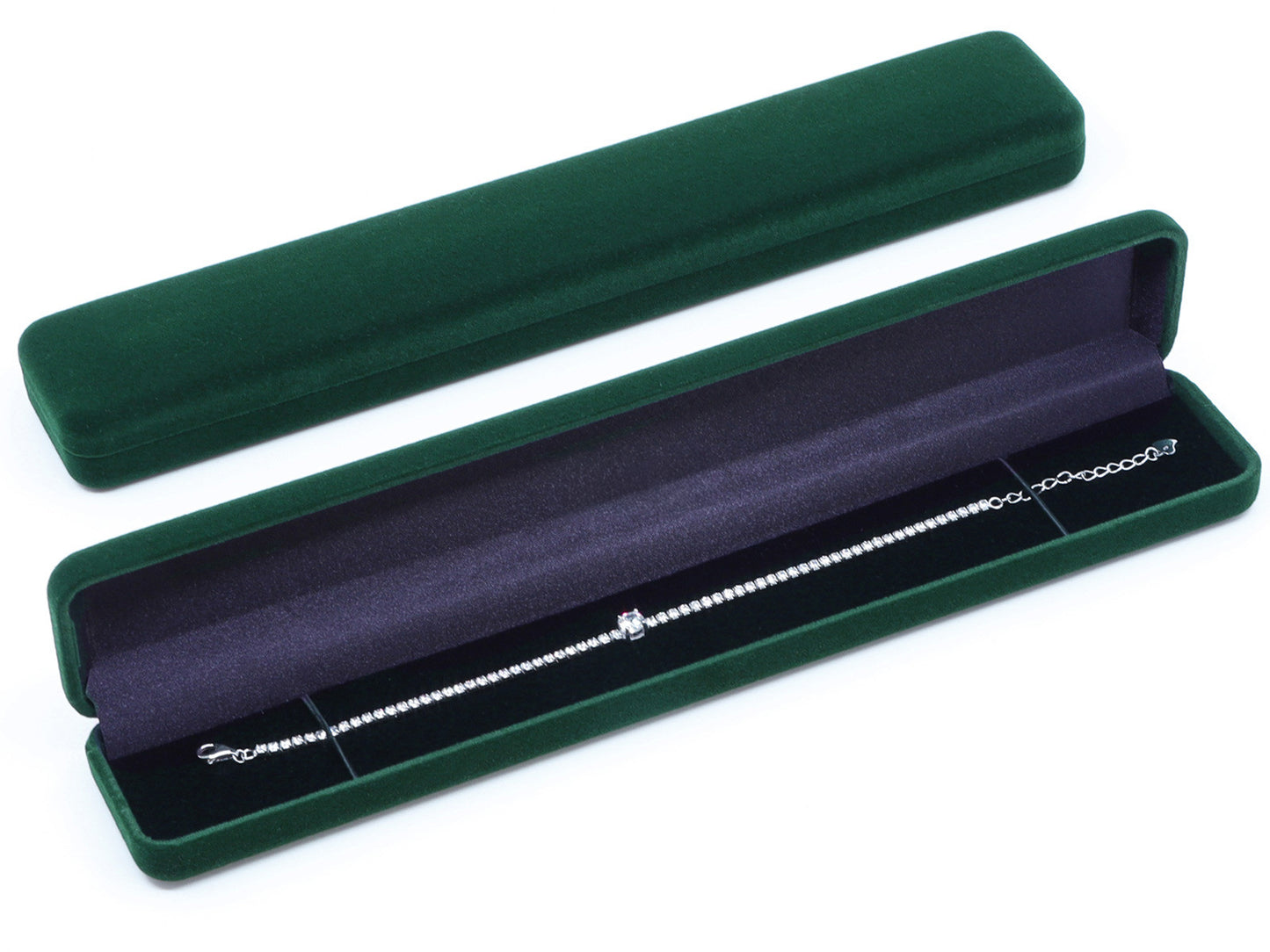 Aksominės dėžutės grandinėlėms ar apyrankėms