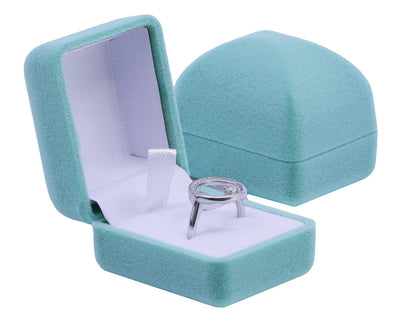 Aksominė dovanų dėžutė žiedui ar auskarams