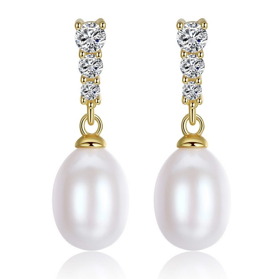 perlai ¦ sidabriniai auskarai su tikrais perlais