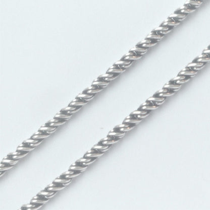 9,9 - 13,5 g oksiduoto sidabro 2mm pločio grandinėlė Twist