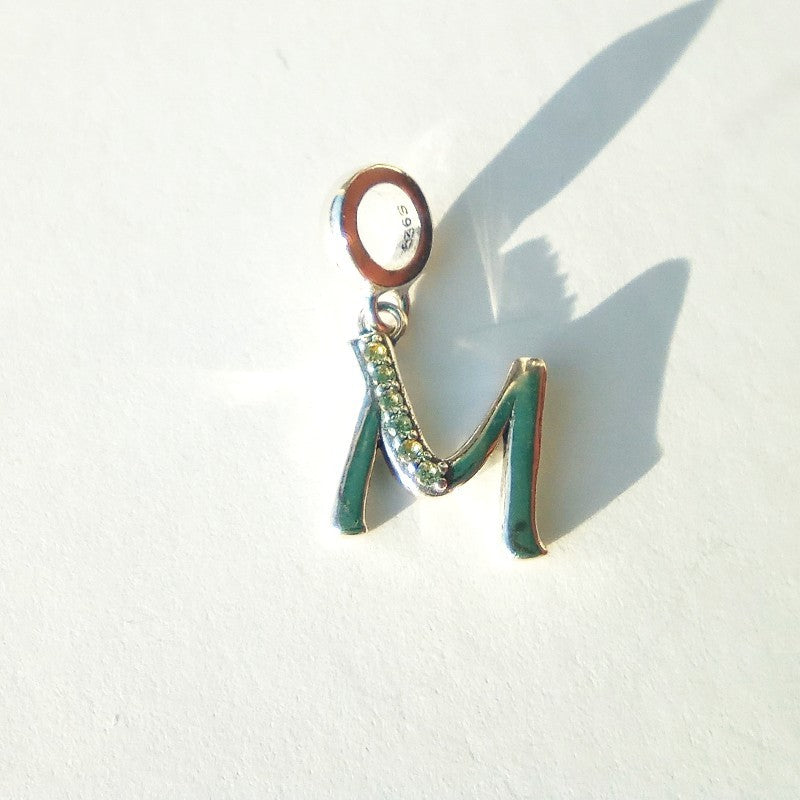 raidės ¦ sidabriniai pakabukai su cirkoniu