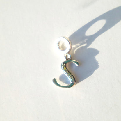 raidės ¦ sidabriniai pakabukai su cirkoniu