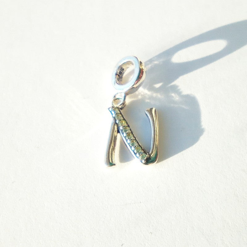 raidės ¦ sidabriniai pakabukai su cirkoniu