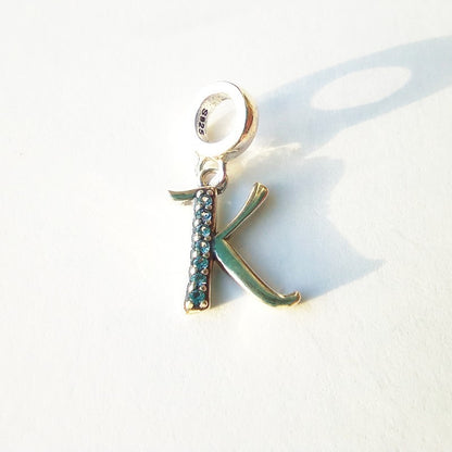 raidės ¦ sidabriniai pakabukai su cirkoniu