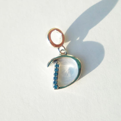 raidės ¦ sidabriniai pakabukai su cirkoniu