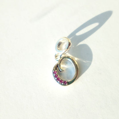 raidės ¦ sidabriniai pakabukai su cirkoniu