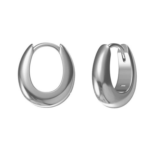 Sidabrinės rodžiuotos ovalios rinkutės