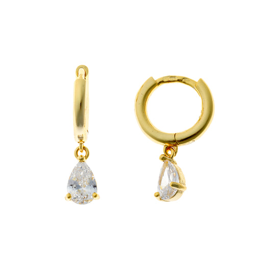 Sidabrinės rinkutės su kabančiu cirkoniu