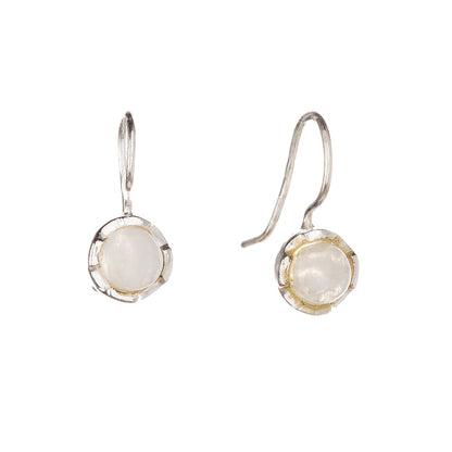Sterling Silver Moonstone Drop Earrings