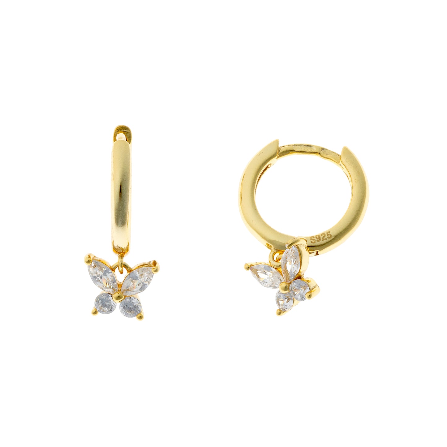 Sidabrinės rinkutės su drugeliu