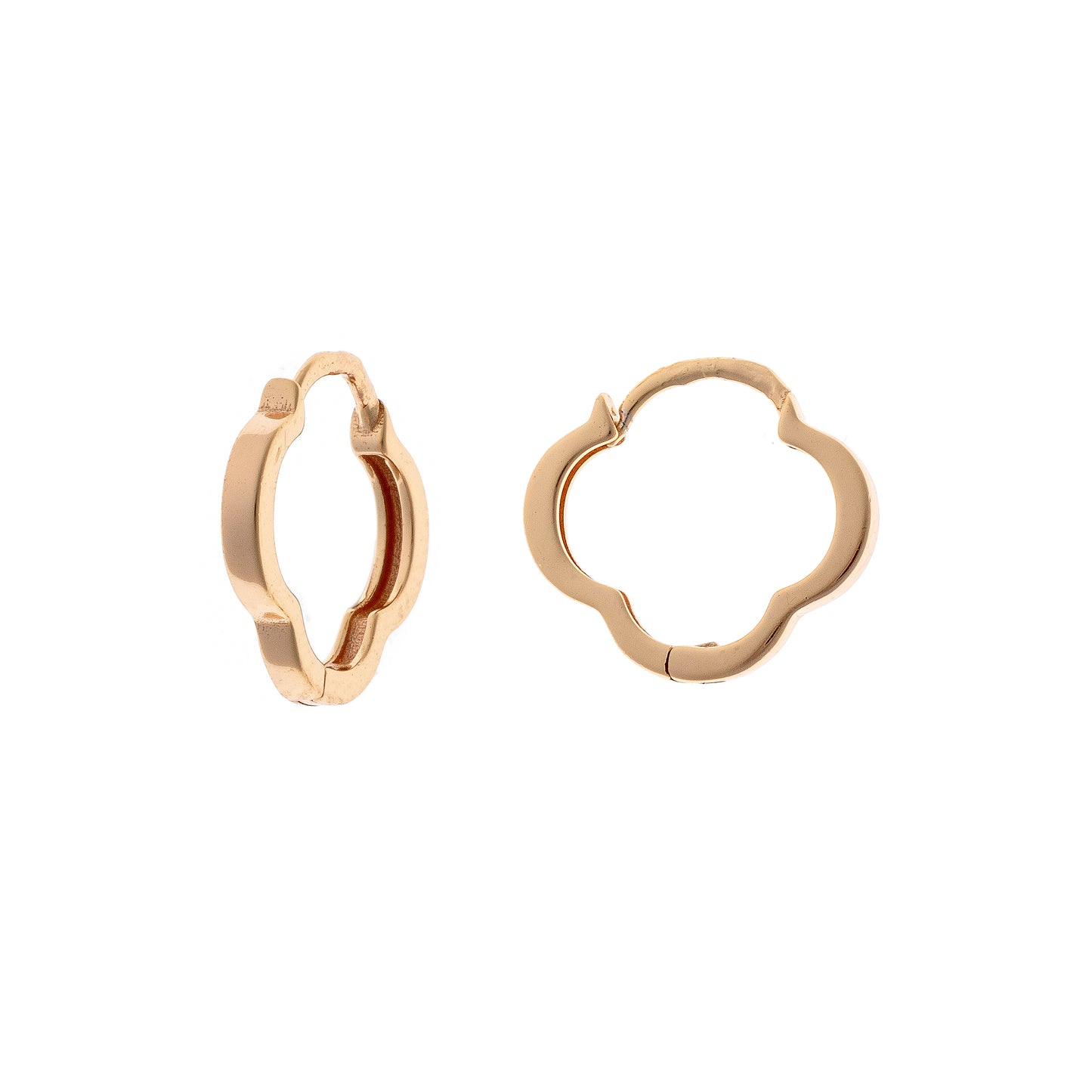 Sidabrinės paauksuotos rinkutės "Keturlapis dobilas"