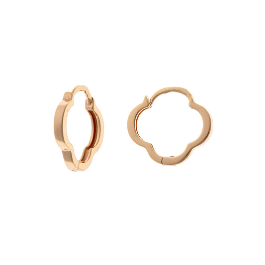 Sidabrinės paauksuotos rinkutės "Keturlapis dobilas"