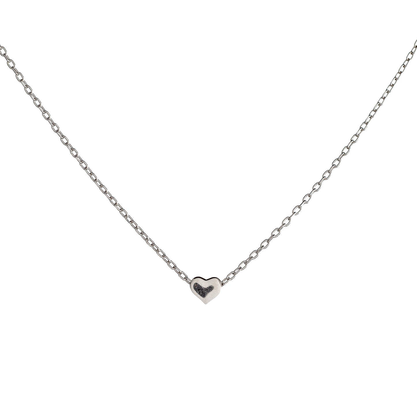 Sidabrinė širdutė su grandinėle