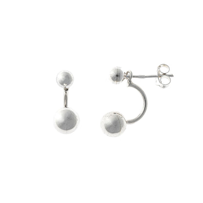 Sterling Silver Two - piece Earrings