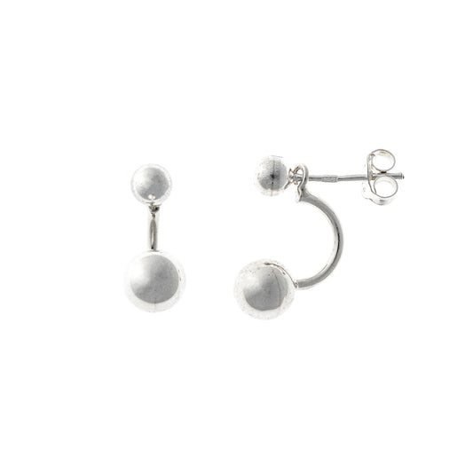 Sterling Silver Two - piece Earrings
