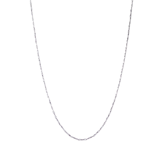 Sidabrinė rodžiuota 40 - 45 cm grandinėlė "Ingot"