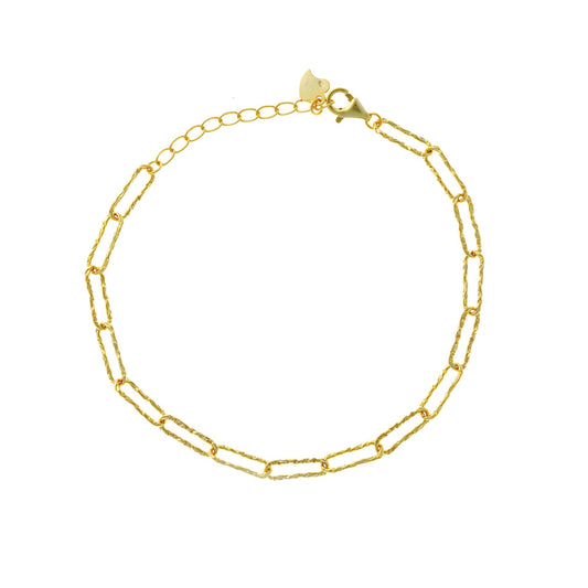 Sidabrinė auksuota apyrankė "Chain"