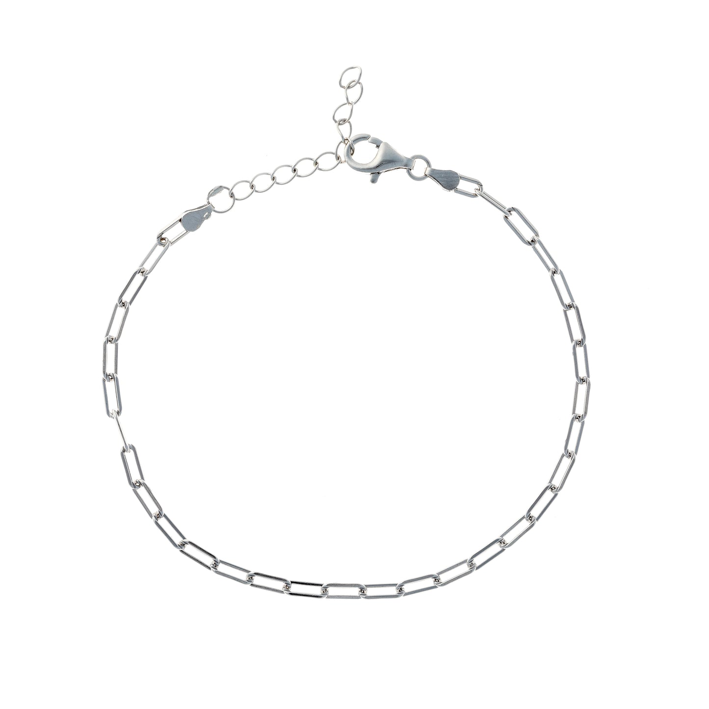 Sidabrinė rodžiuota apyrankė "Chain"