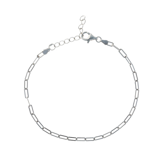 Sidabrinė rodžiuota apyrankė "Chain"