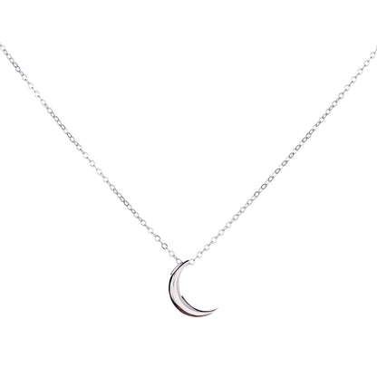 Sidabrinis rodžiuotas pakabukas "Mėnulis" su grandinėle