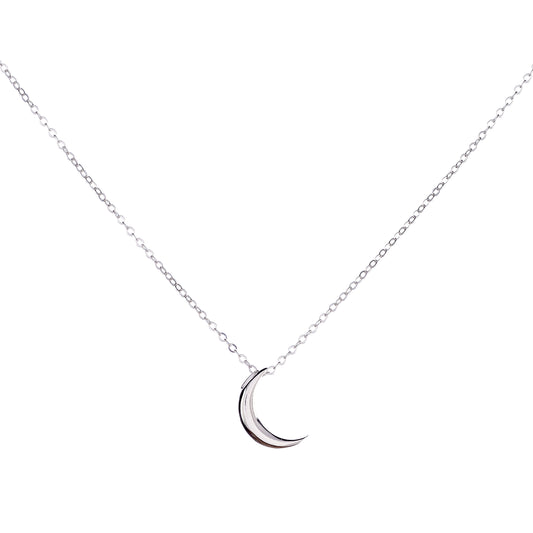 Sidabrinis rodžiuotas pakabukas "Mėnulis" su grandinėle