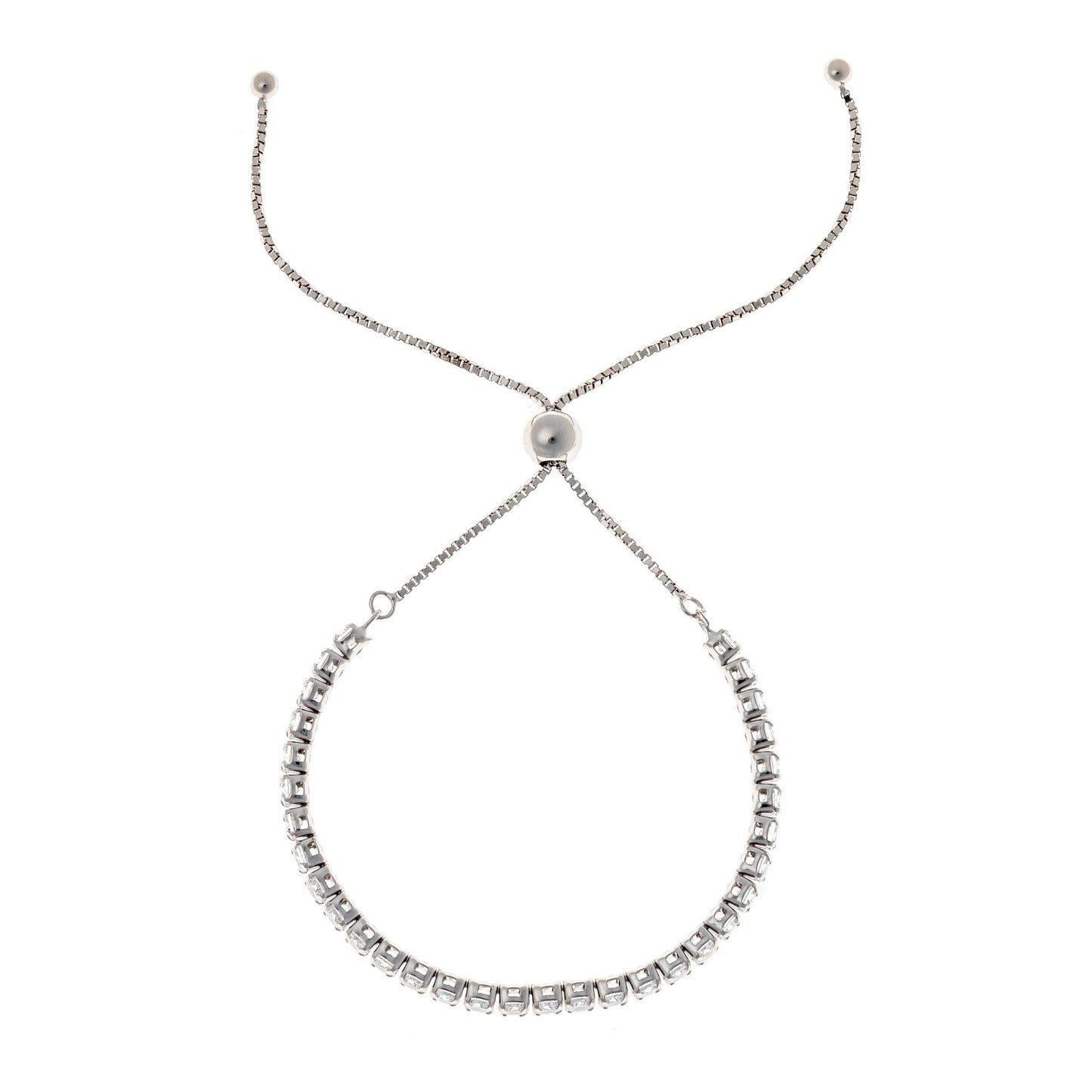 Sidabrinė rodžiuota apyrankė Tennis 3mm