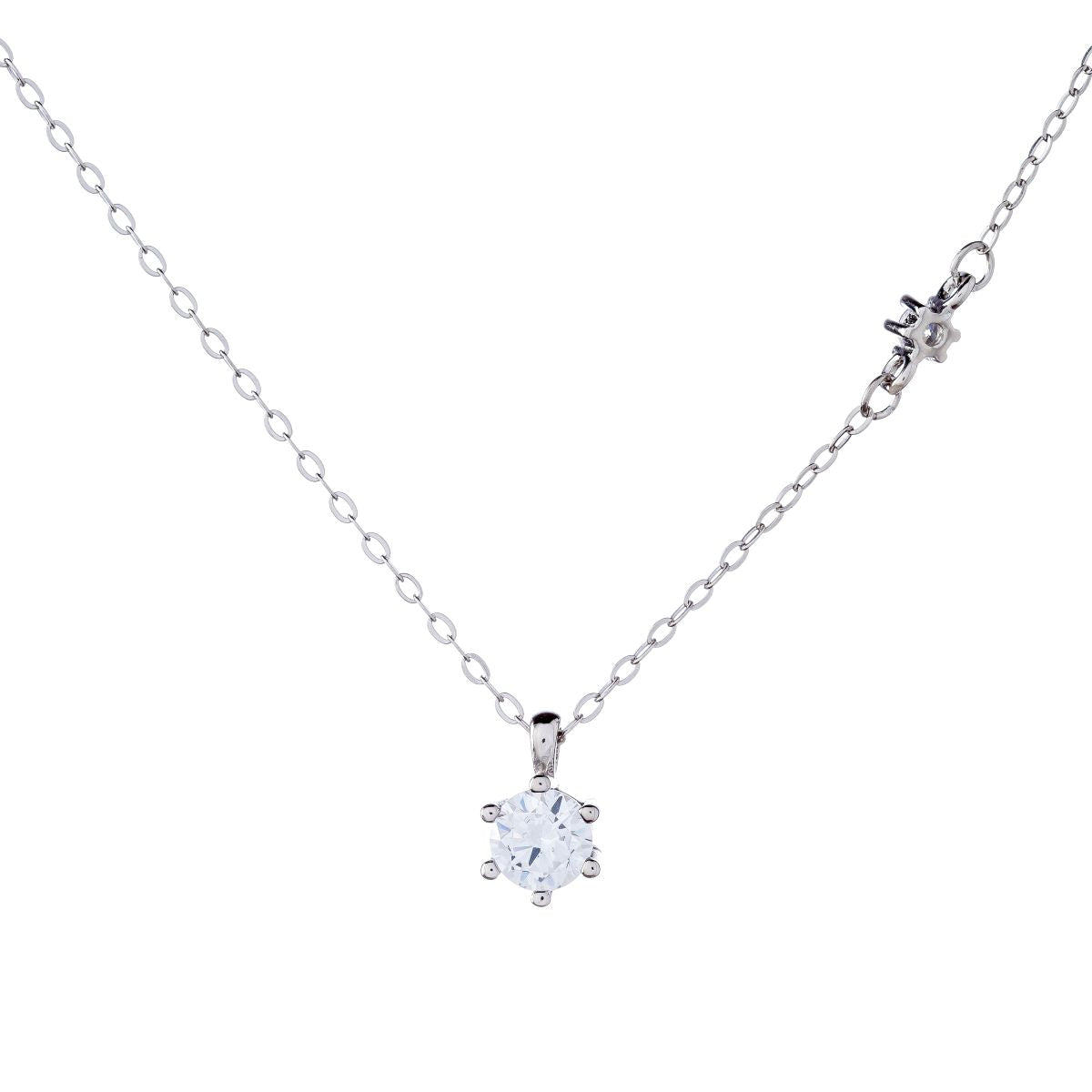 Sidabrinis rodžiuotas pakabukas su cirkonio akutėmis