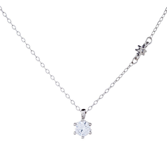 Sidabrinis rodžiuotas pakabukas su cirkonio akutėmis