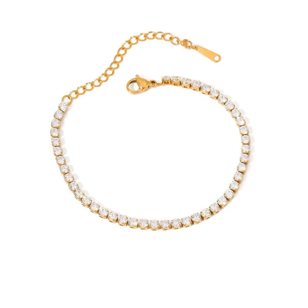 Auksuota apyrankė Tennis 3mm