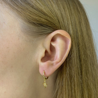 Sidabrinės auksuotos rinkutės "Star & Moon"