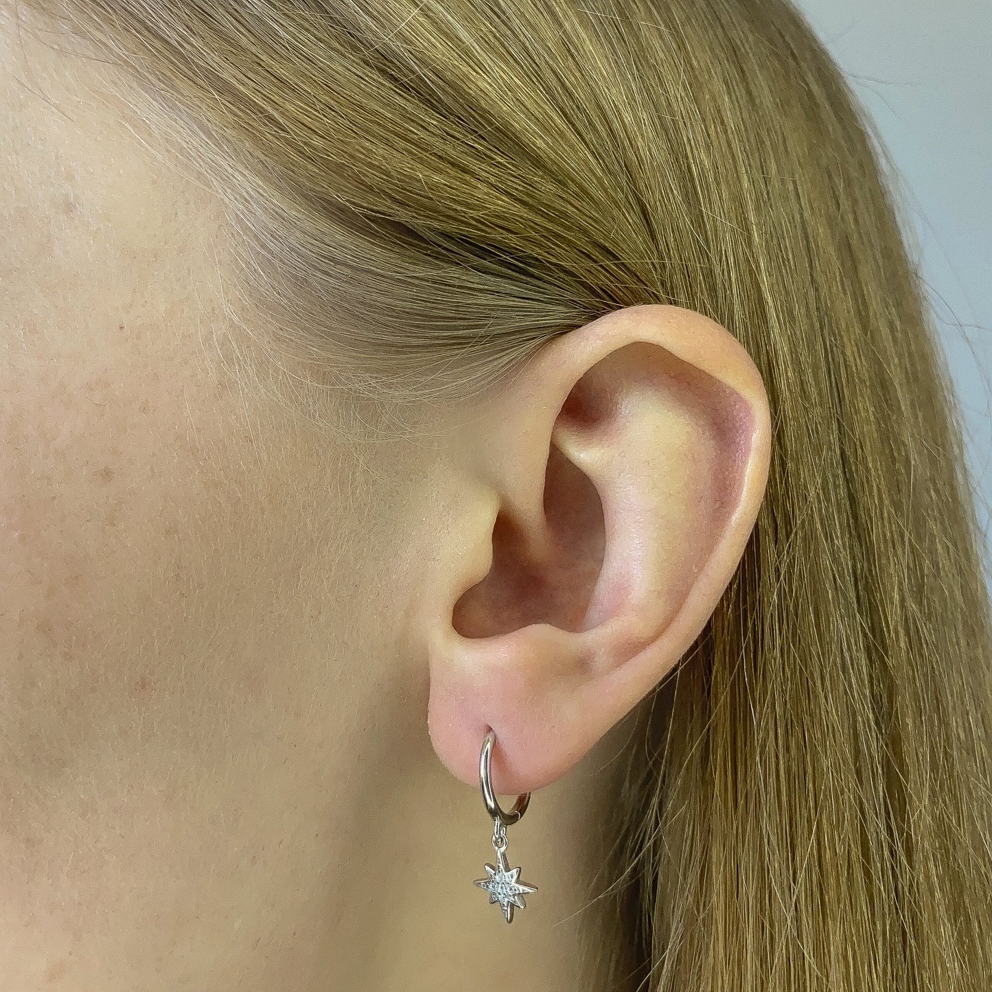 Sidabrinės rodžiuotos rinkutės "Star & Moon"