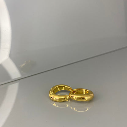 Sidabrinės auksuotos ovalios rinkutės