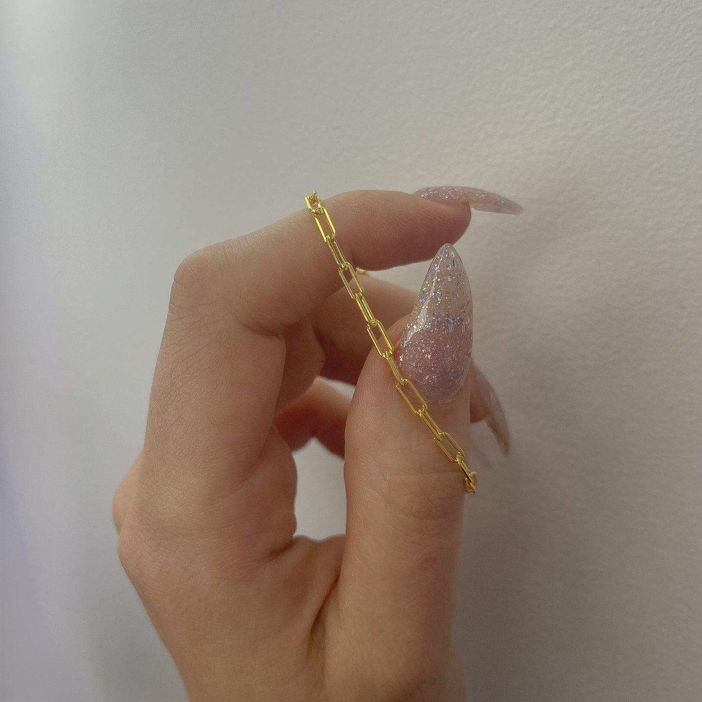 Sidabrinė auksuota apyrankė "Chain"