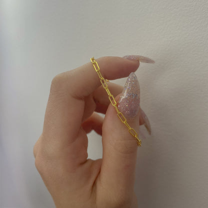 Sidabrinė auksuota apyrankė "Chain"