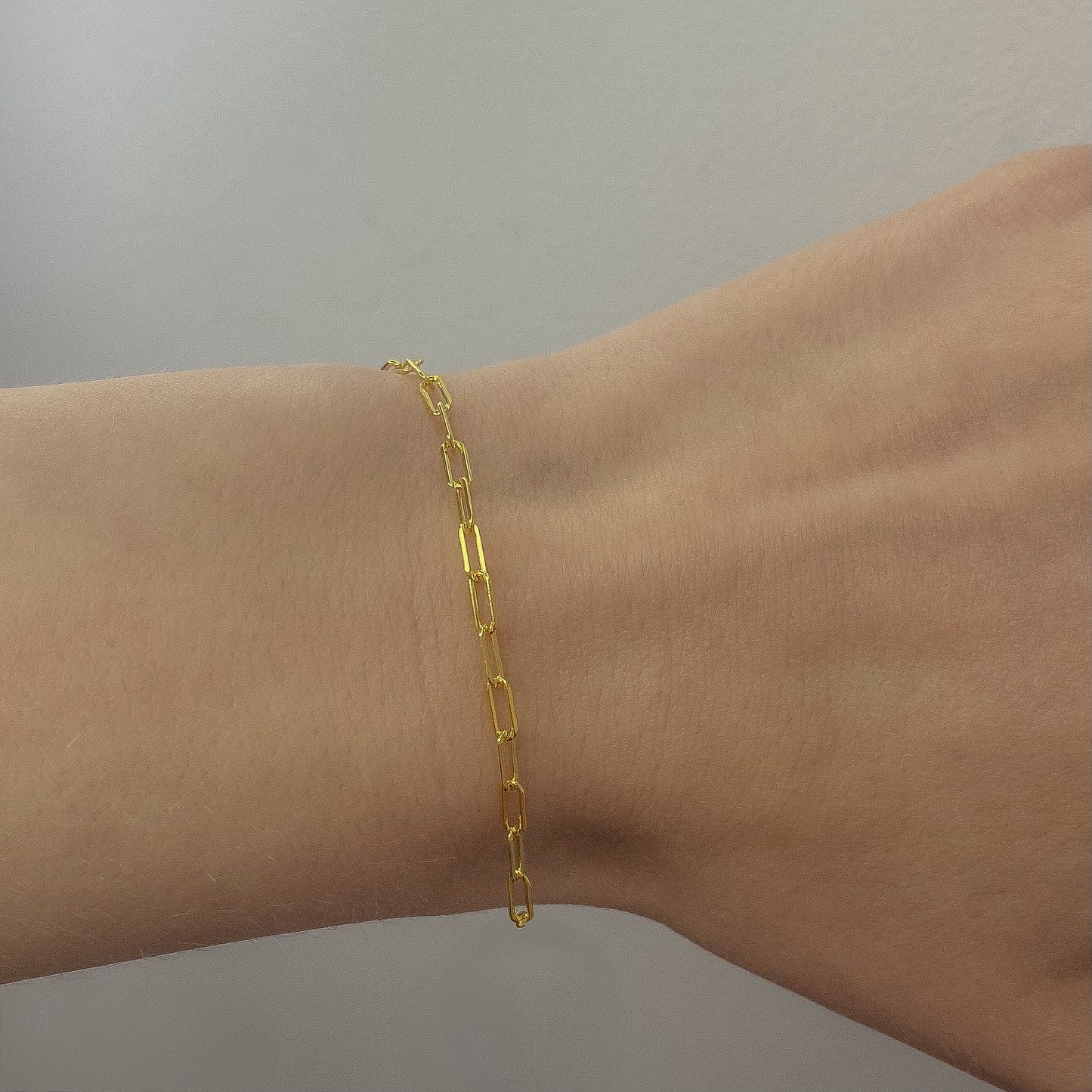 Sidabrinė auksuota apyrankė "Chain"