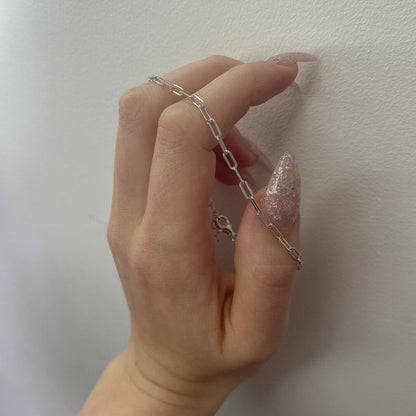 Sidabrinė rodžiuota apyrankė "Chain"