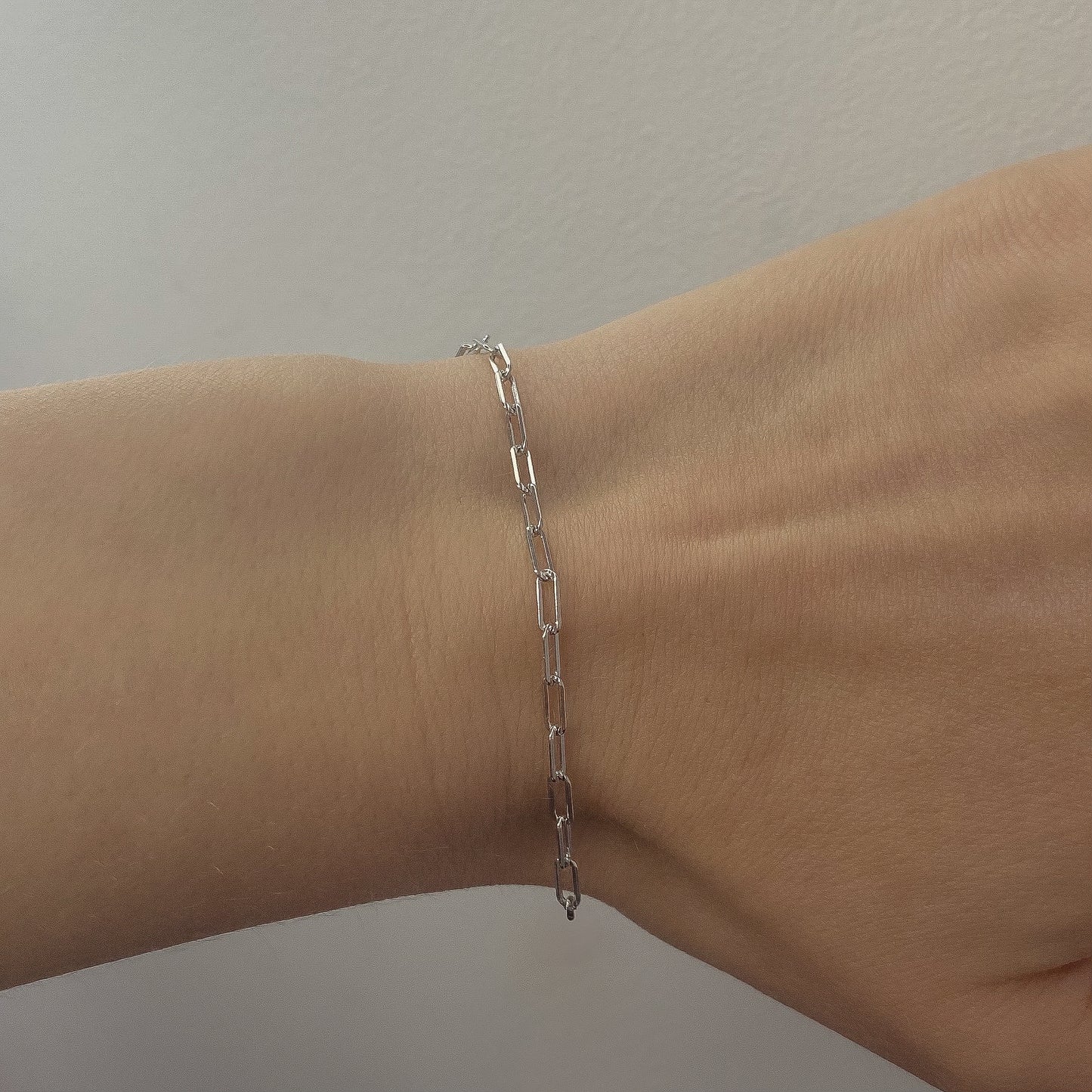 Sidabrinė rodžiuota apyrankė "Chain"