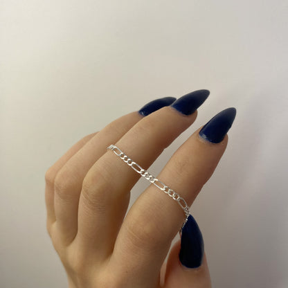 3,4-5,9g sidabrinė grandinėlė "Figaro" 40-70cm