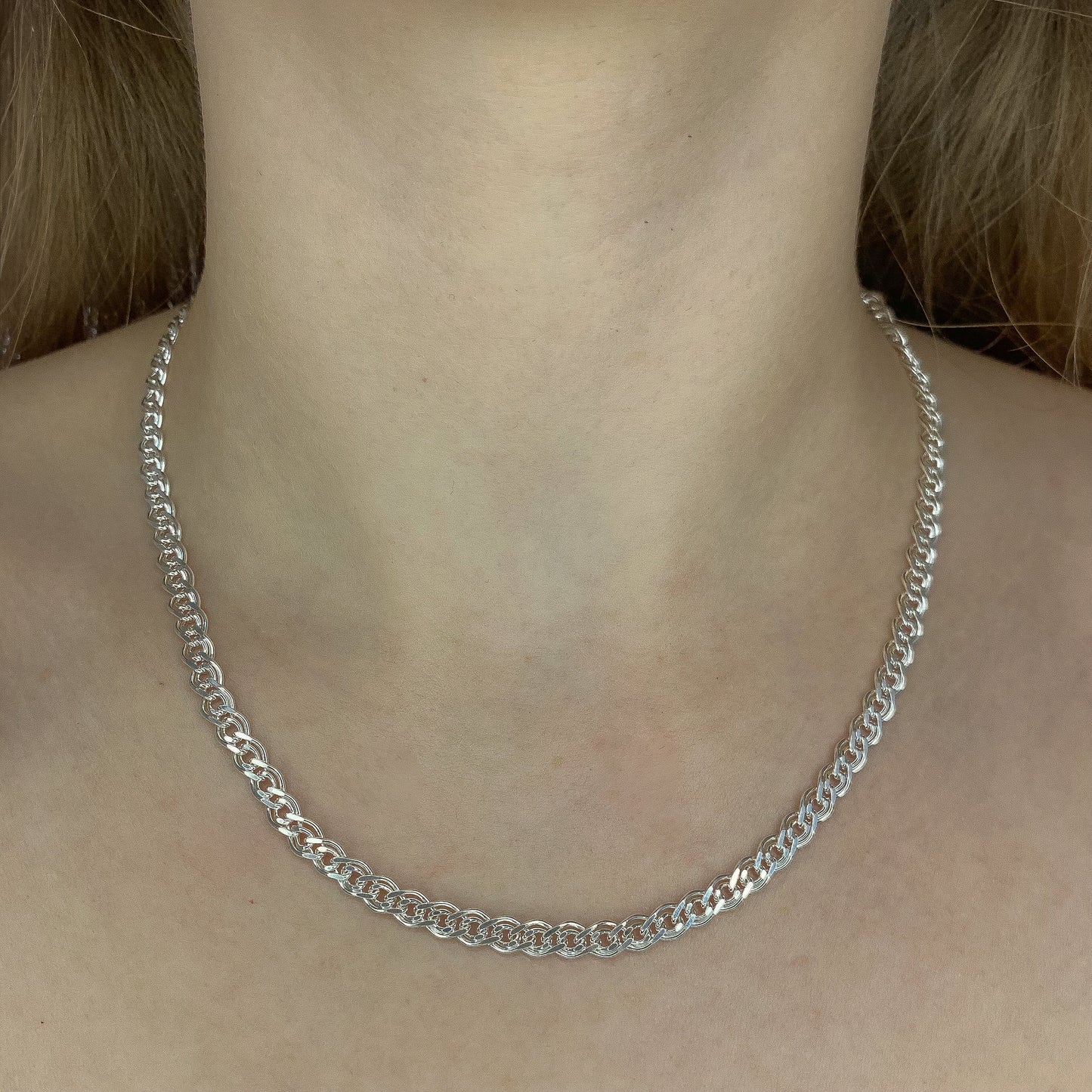 16,40-17,90 g sidabrinė grandinėlė "Nonna" 55-60cm