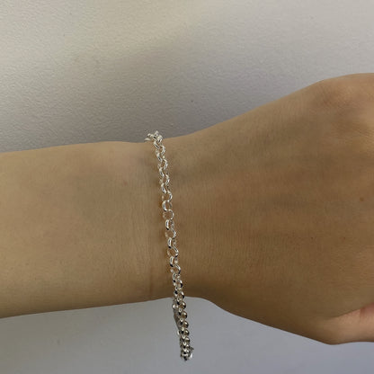 5 g  - 21,5 cm sidabrinė apyrankė Rolo