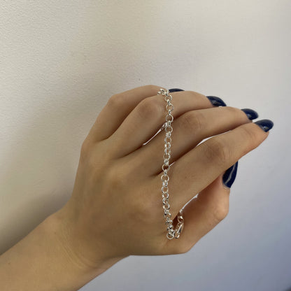 5 g  - 21,5 cm sidabrinė apyrankė Rolo