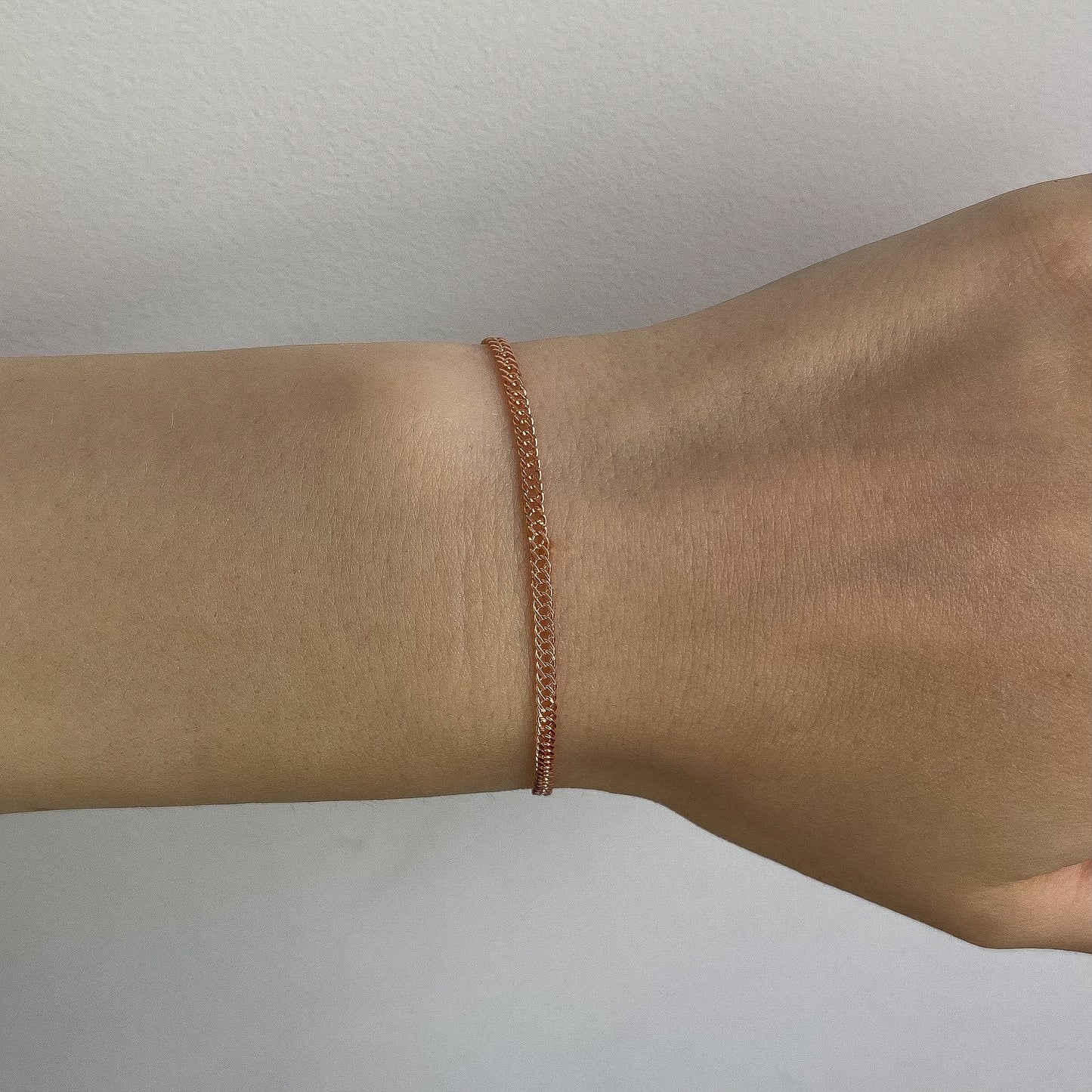 1,6 g sidabrinė paauksuota apyrankė Rombo