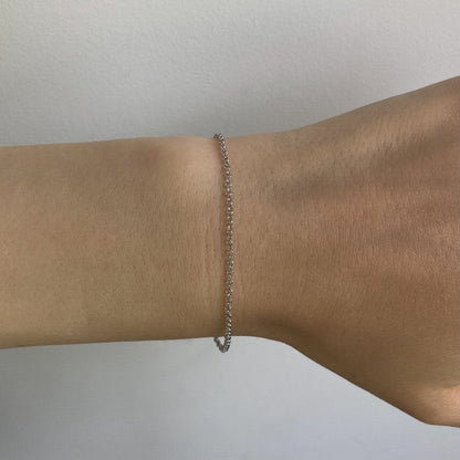 1 g sidabrinė rodžiuota apyrankė Rolo