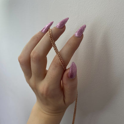 Sidabrinė paauksuota 3,2 mm pločio grandinėlė "Rombo"