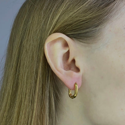 Auksuotos ovalios rinkutės