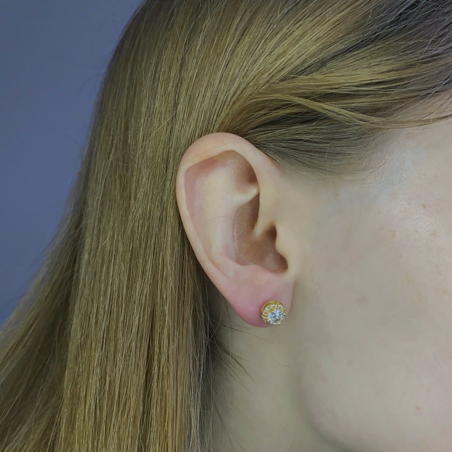 Sidabriniai auskarai Soleste