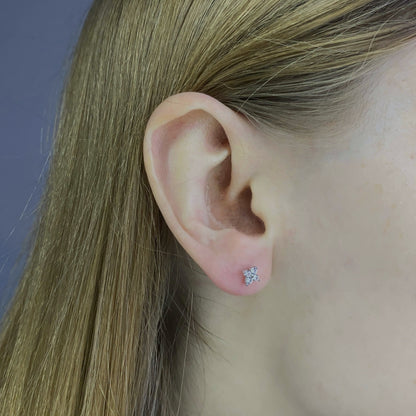 Sidabriniai užsukami vinukai "Gėlytės"