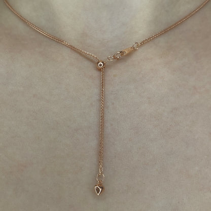 Sidabrinės 55 cm Chopin pynimo grandinėlės