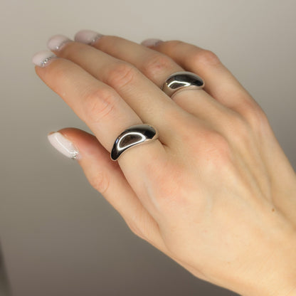 Masyvus žiedas „Wave Band“